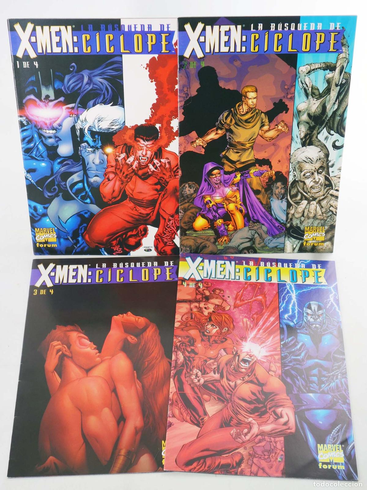 C&oacute;mics: X MEN LA B&Uacute;SQUEDA DE C&Iacute;CLOPE 1 A 4. COMPLETA. Forum, 2001