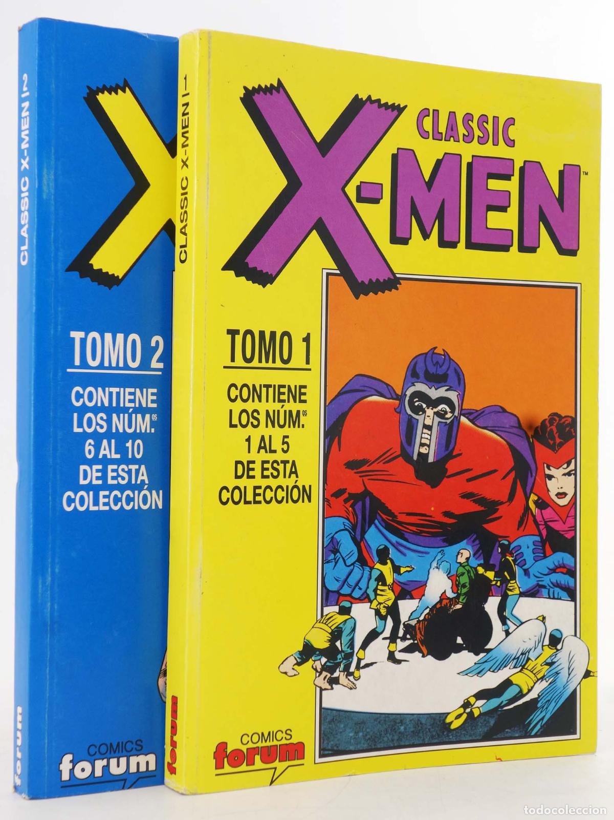 C&oacute;mics: CLASSIC X MEN VOL. 2 1 A 10. COMPLETA EN DOS RETAPADOS. Forum, 1994