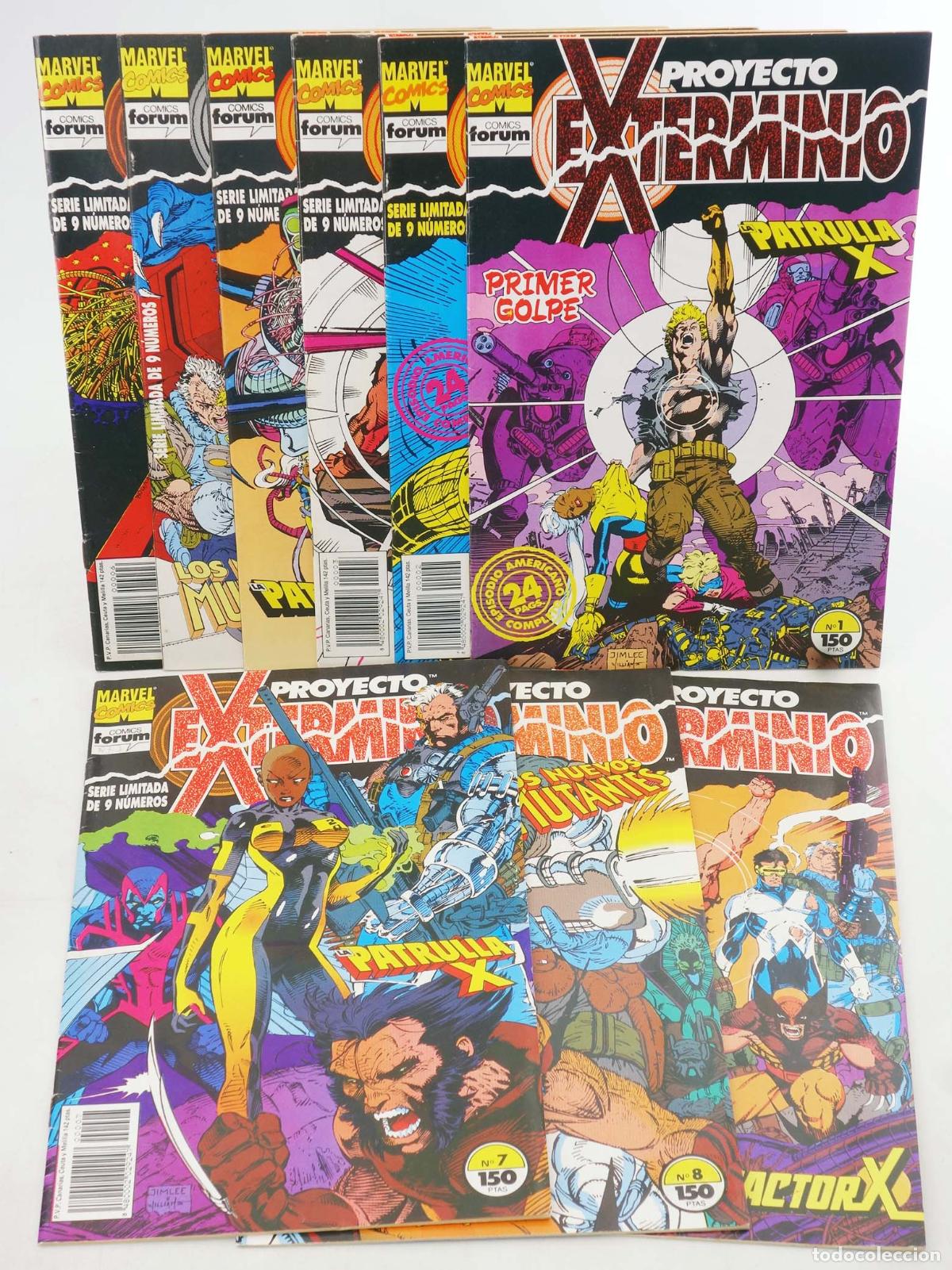 C&oacute;mics: PROYECTO EXTERMINIO 1 A 9. COMPLETA. Forum, 1992
