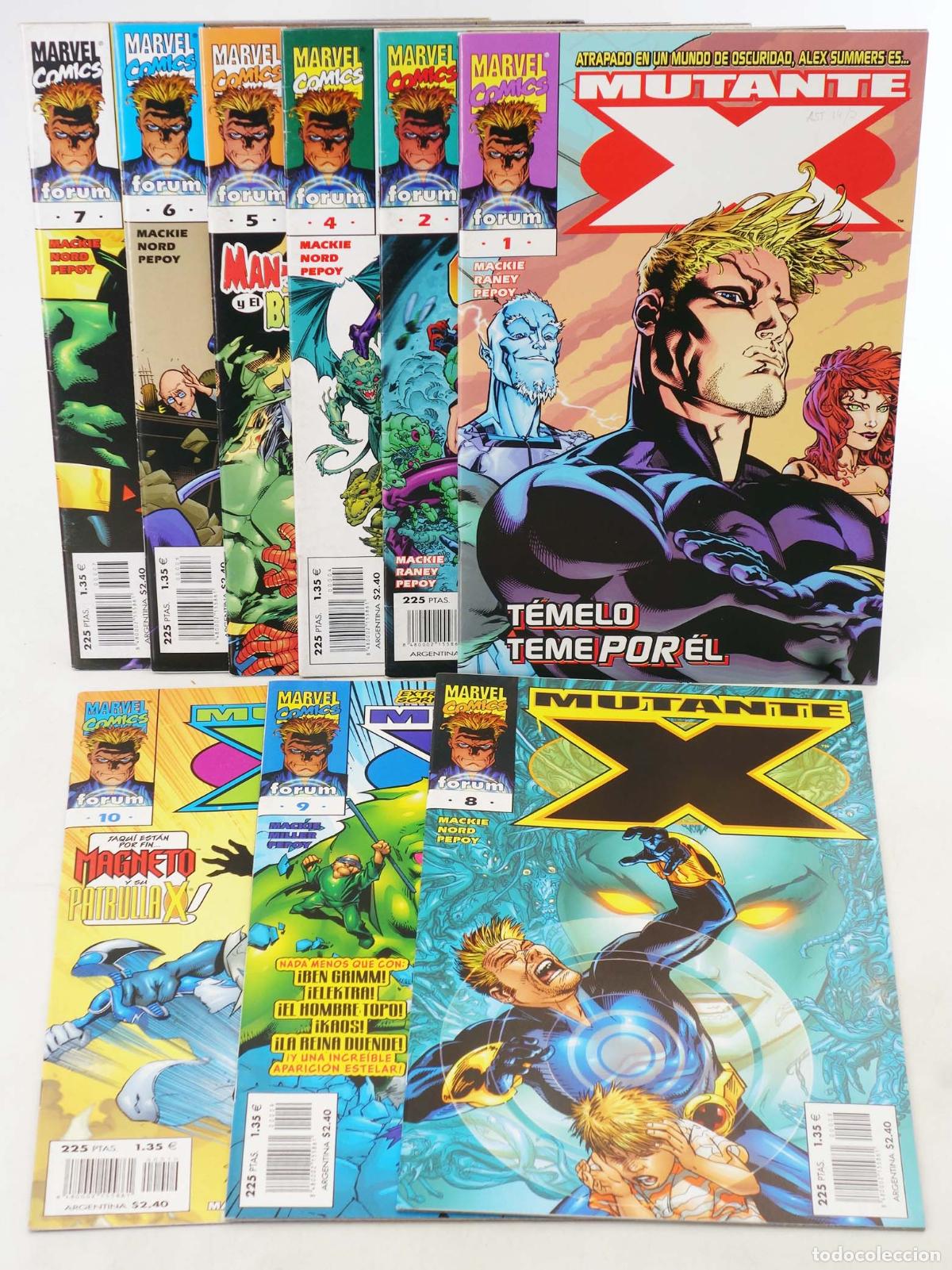 C&oacute;mics: MUTANTE X 1 A 10. FALTA 3 PARA COMPLETA. Forum, 1999