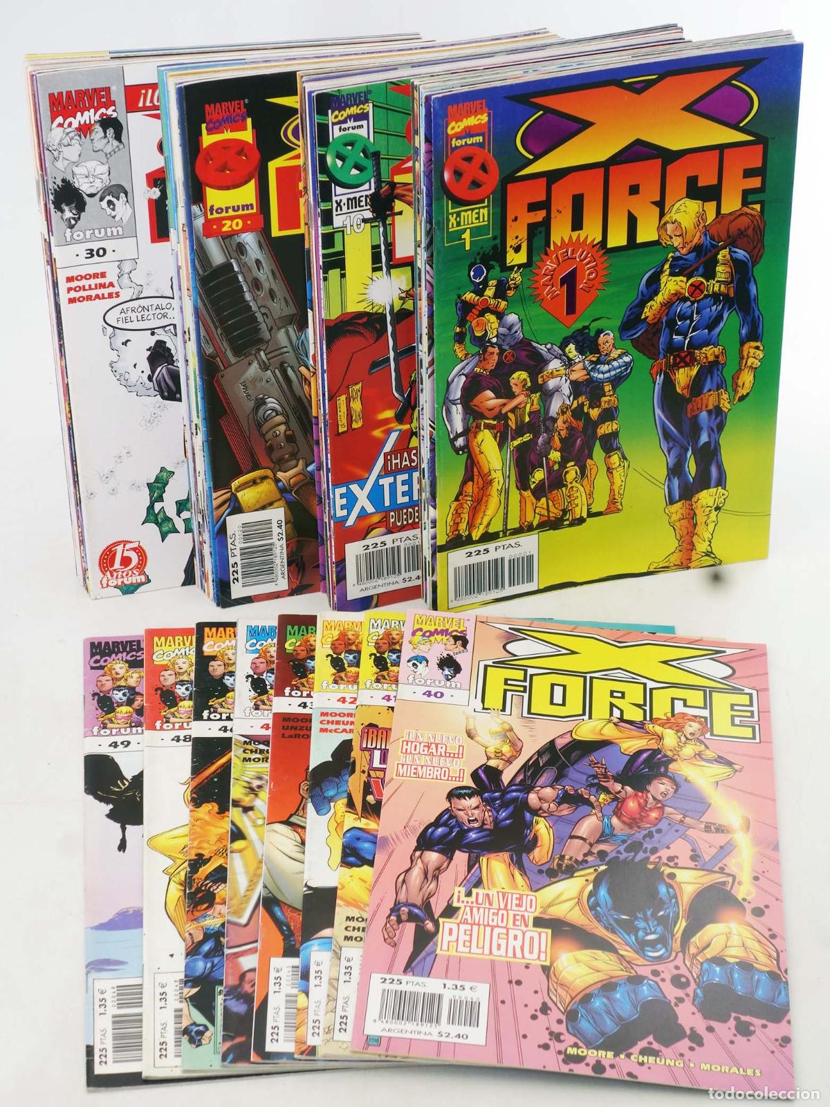 Comics: X-FORCE VOL. 2 MARVELUTION 1 A 49. faltan 44 y 47 para COMPLETA. Forum, 1996