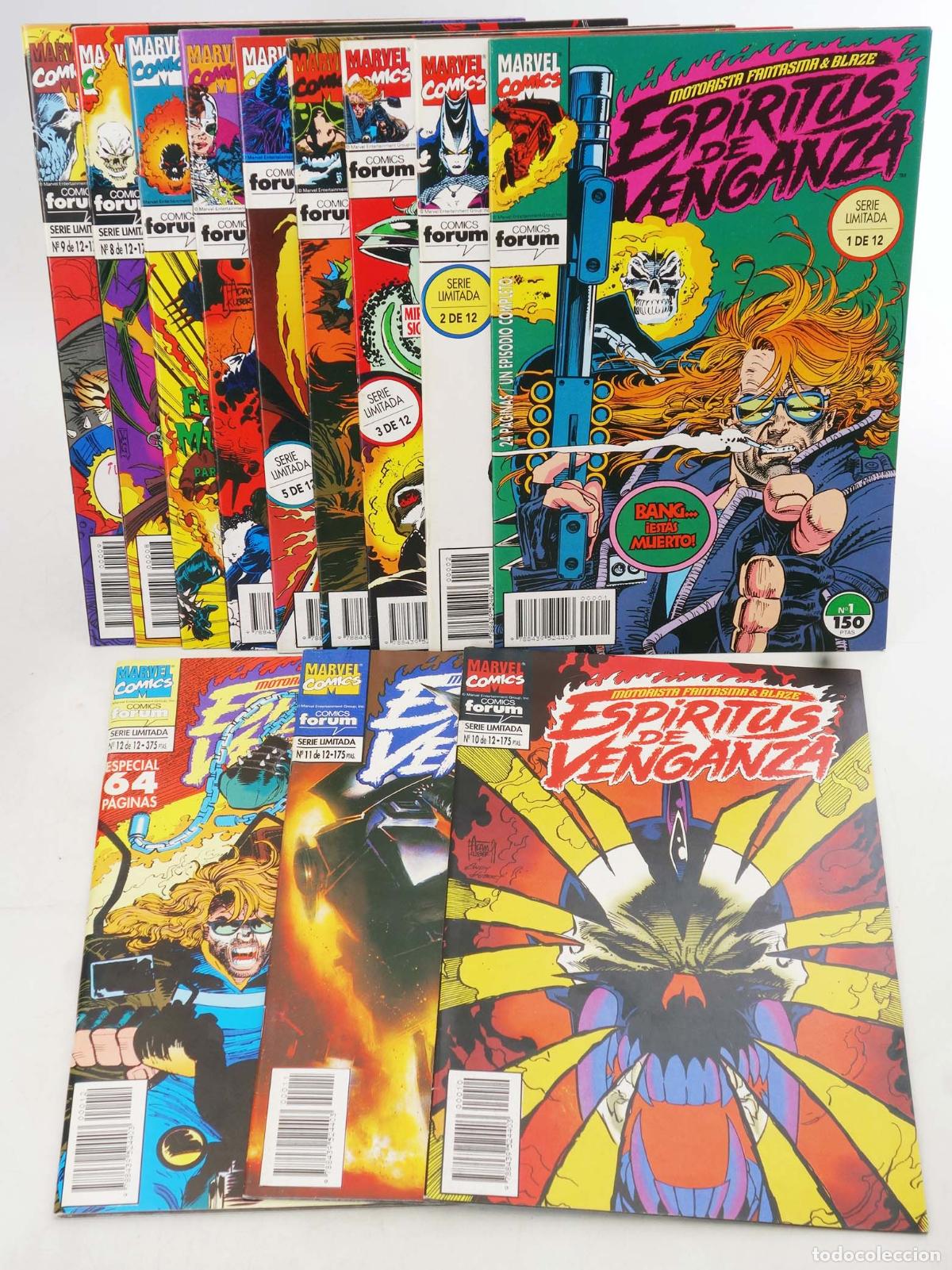 Comics: MOTORISTA FANTASMA Y BLAZE: ESPIRITUS DE VENGANZA 1 A 12. COMPLETA. Forum, 1993