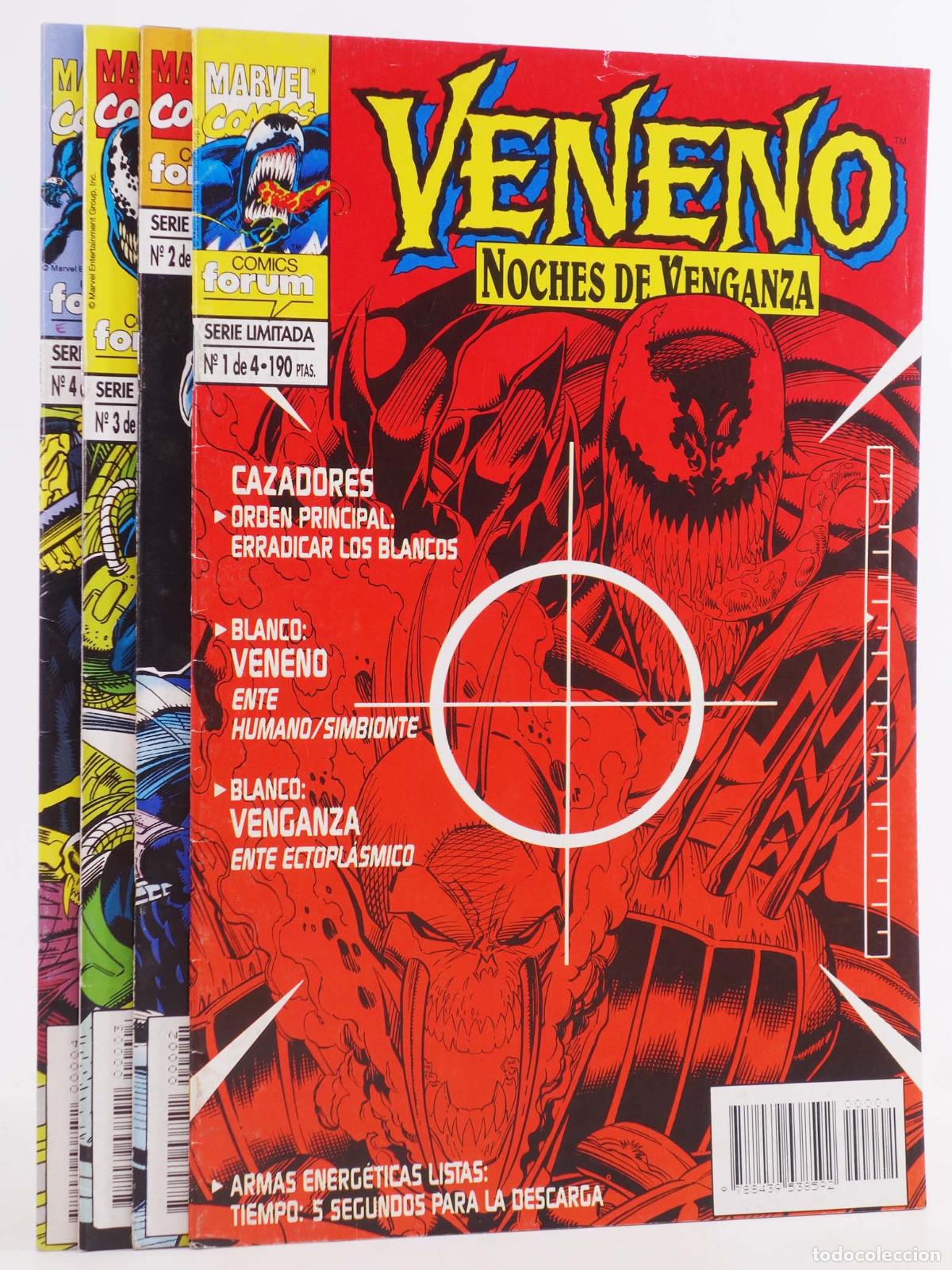 C&oacute;mics: VENENO NOCHES DE VENGANZA 1 A 4. COMPLETA. Forum, 1995