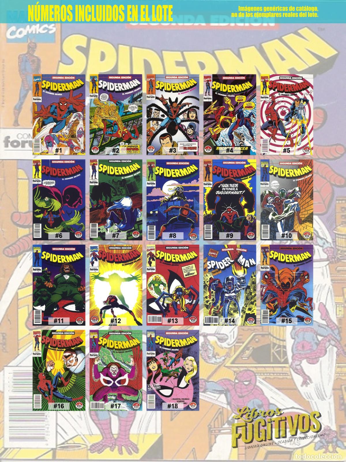 C&oacute;mics: SPIDERMAN SEGUNDA EDICION 1 A 18. COMPLETA. Forum, 1994 - Foto 3
