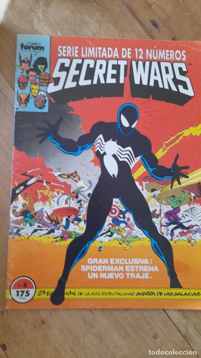 C&oacute;mics: Secret Wars N&ordm; 8 - Comics Forum (1985) - Primera aparici&oacute;n Traje Negro Spiderman