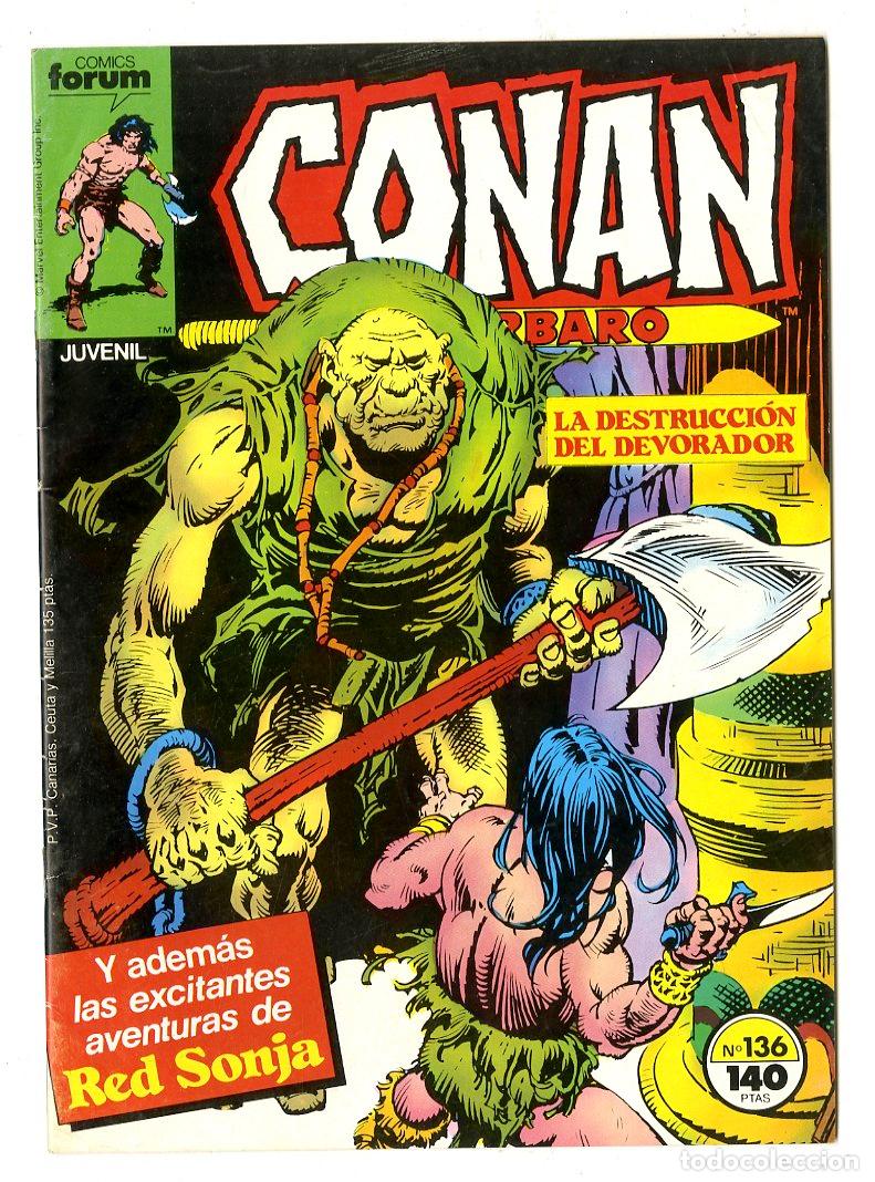 C&oacute;mics: Conan El B&aacute;rbaro n.136 (Forum, 1988)