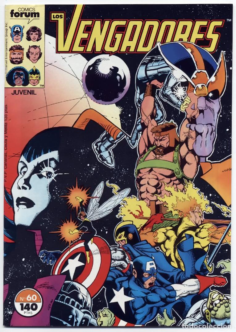 C&oacute;mics: COMIC GRAPA LOS VENGADORES N&ordm; 60 EDICIONES FORUM MARVEL 1988 BUEN ESTADO