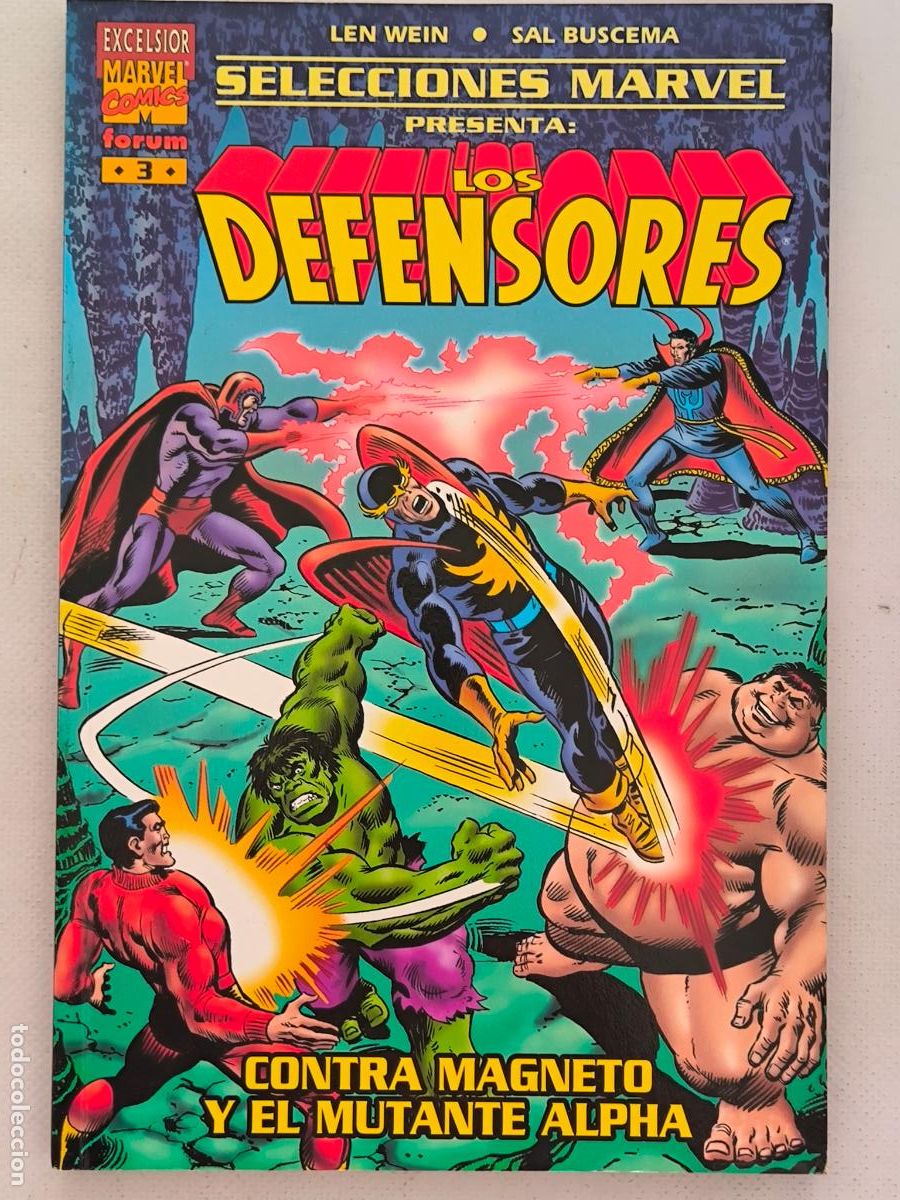 C&oacute;mics: LOS DEFENSORES CONTRA MAGNETO Y EL MUTANTE ALPHA - SELECCIONES MARVEL N&ordm; 3 - FORUM (6&Ntilde;)