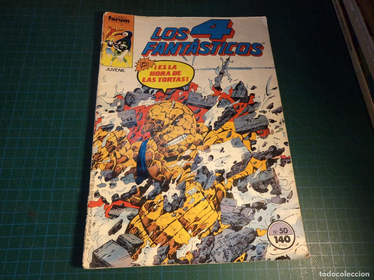 C&oacute;mics: Los 4 Fantasticos. Vol 1 N&ordm; 50. Forum. Con se&ntilde;ales de uso. (Ref. 12-B)