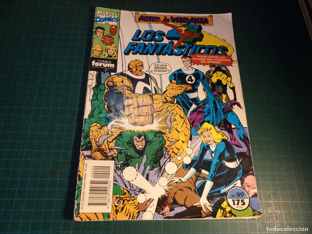 C&oacute;mics: Los 4 Fantasticos. Vol 1 N&ordm; 99. Forum. Con se&ntilde;ales de uso. (Ref. 12-B)