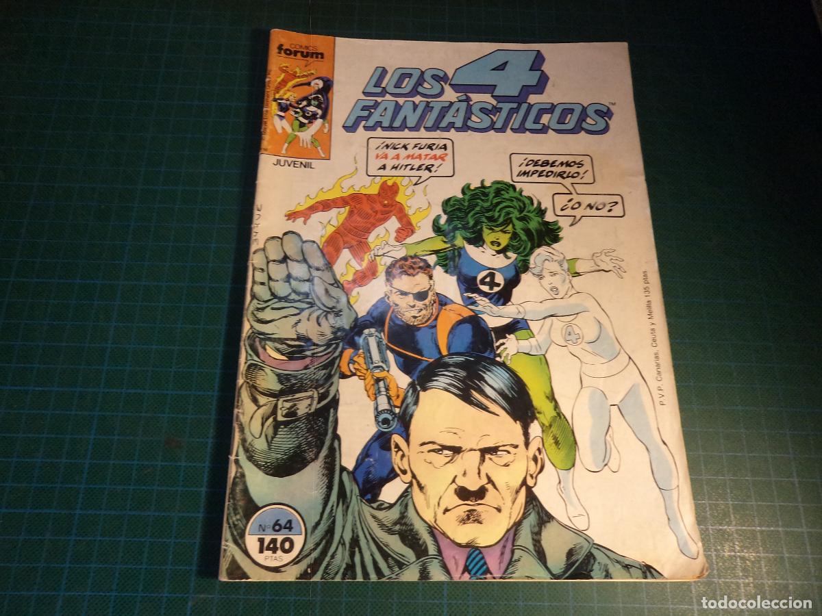 C&oacute;mics: Los 4 Fantasticos. Vol 1 N&ordm; 64. Forum. Con se&ntilde;ales de uso. (Ref. 12-B)