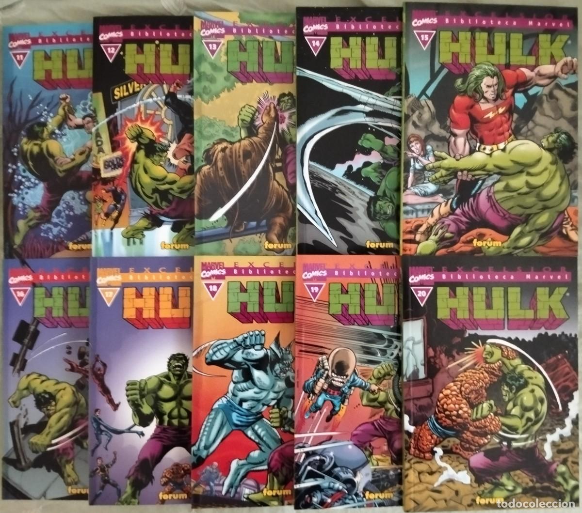 C&oacute;mics: BIBLIOTECA MARVEL HULK. 36 vol. COLECCI&Oacute;N COMPLETA (EDICIONES FORUM Y PANINI) - Foto 2