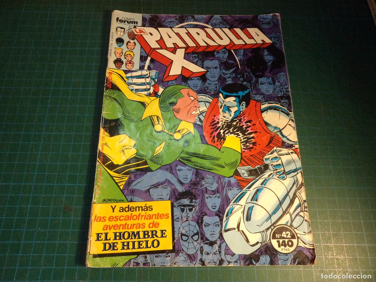 C&oacute;mics: La Patrulla X. Vol 1 N&ordm; 42. Forum. Con se&ntilde;ales de uso. Lomo abierto. (Ref. 12-B)