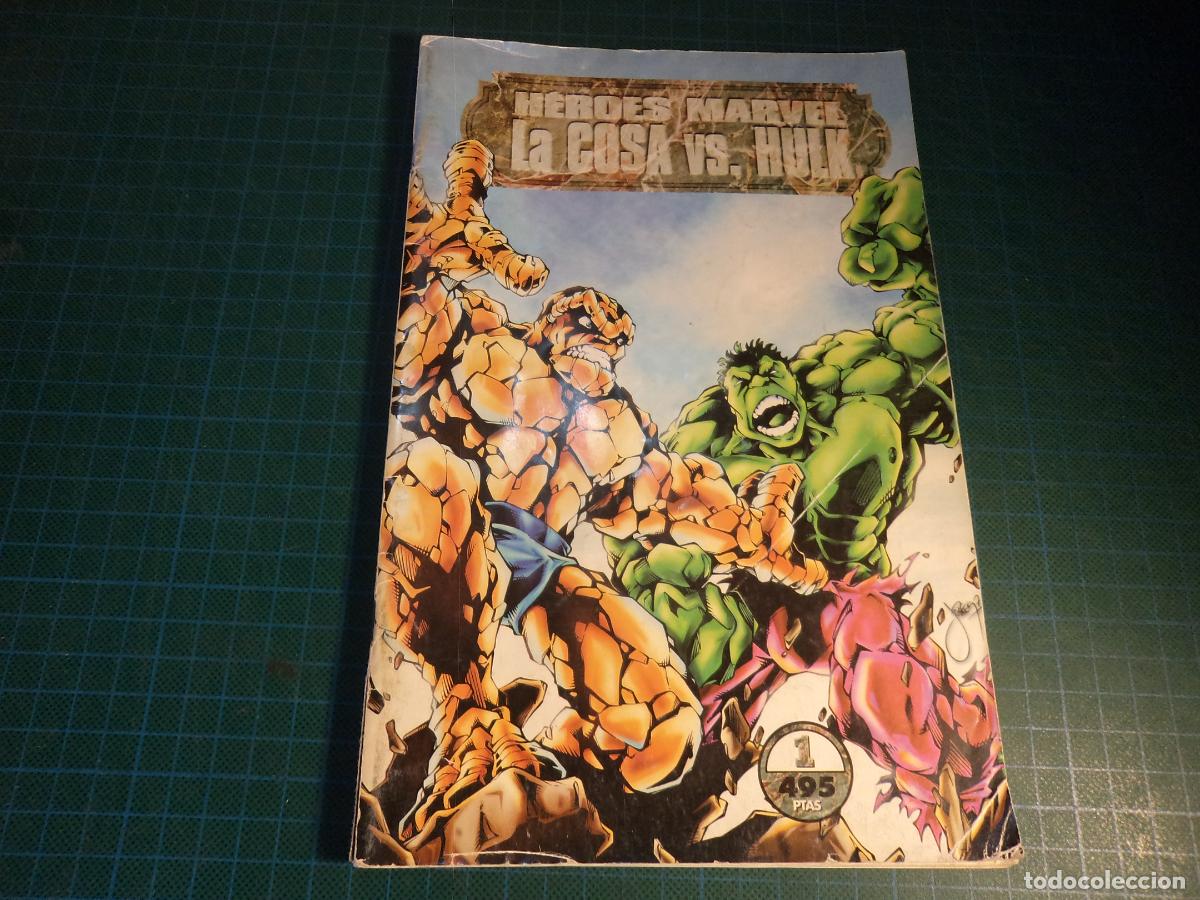 C&oacute;mics: Heroes Marvel. N&ordm; 1. La Cosa vs Hulk. Forum. Con se&ntilde;ales de uso. (ref. 12-B)