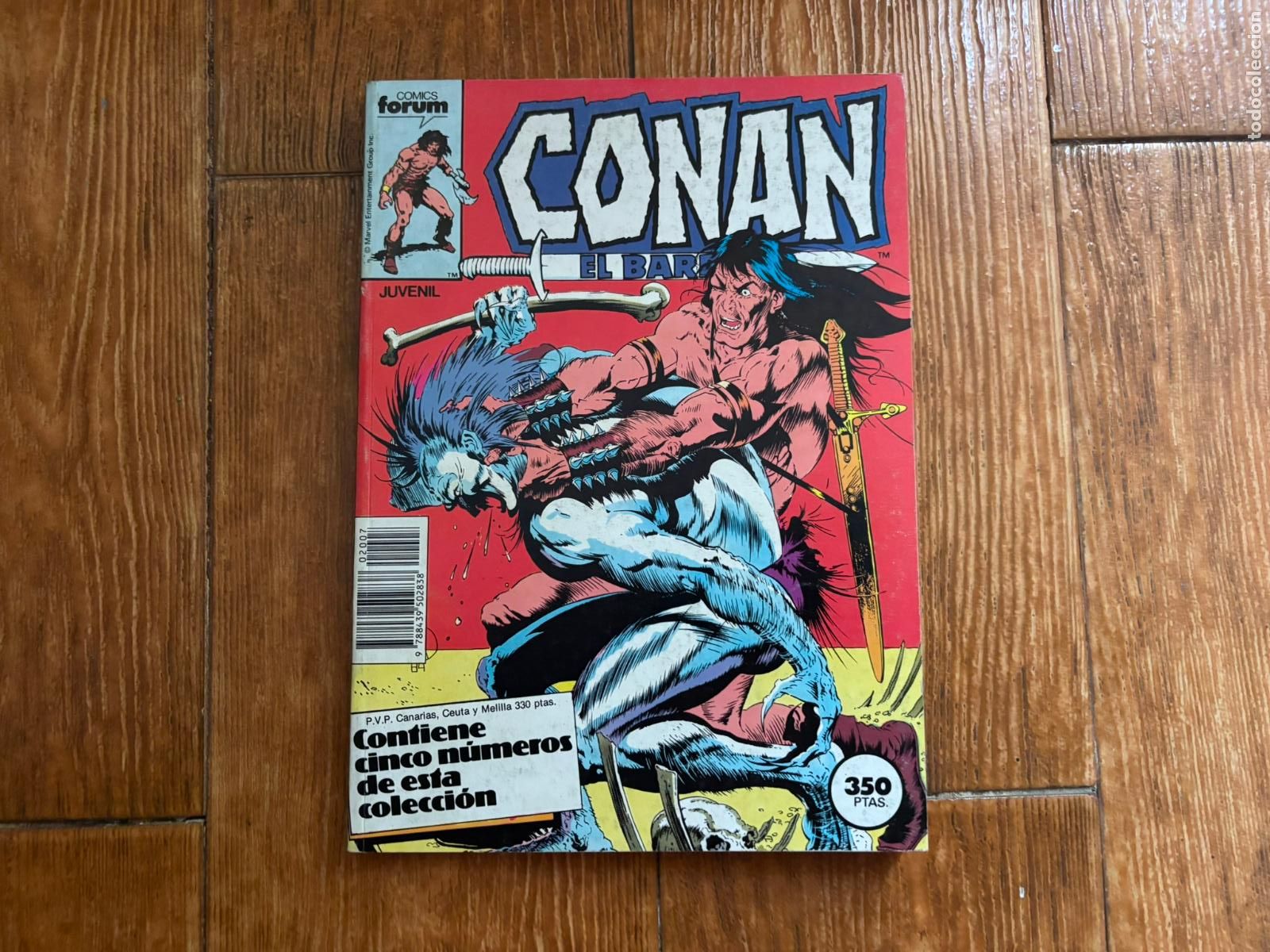 C&oacute;mics: CONAN EL BARBARO TOMO RETAPADO CON CINCO NUMEROS 121 122 123 124 125 EDICIONES FORUM