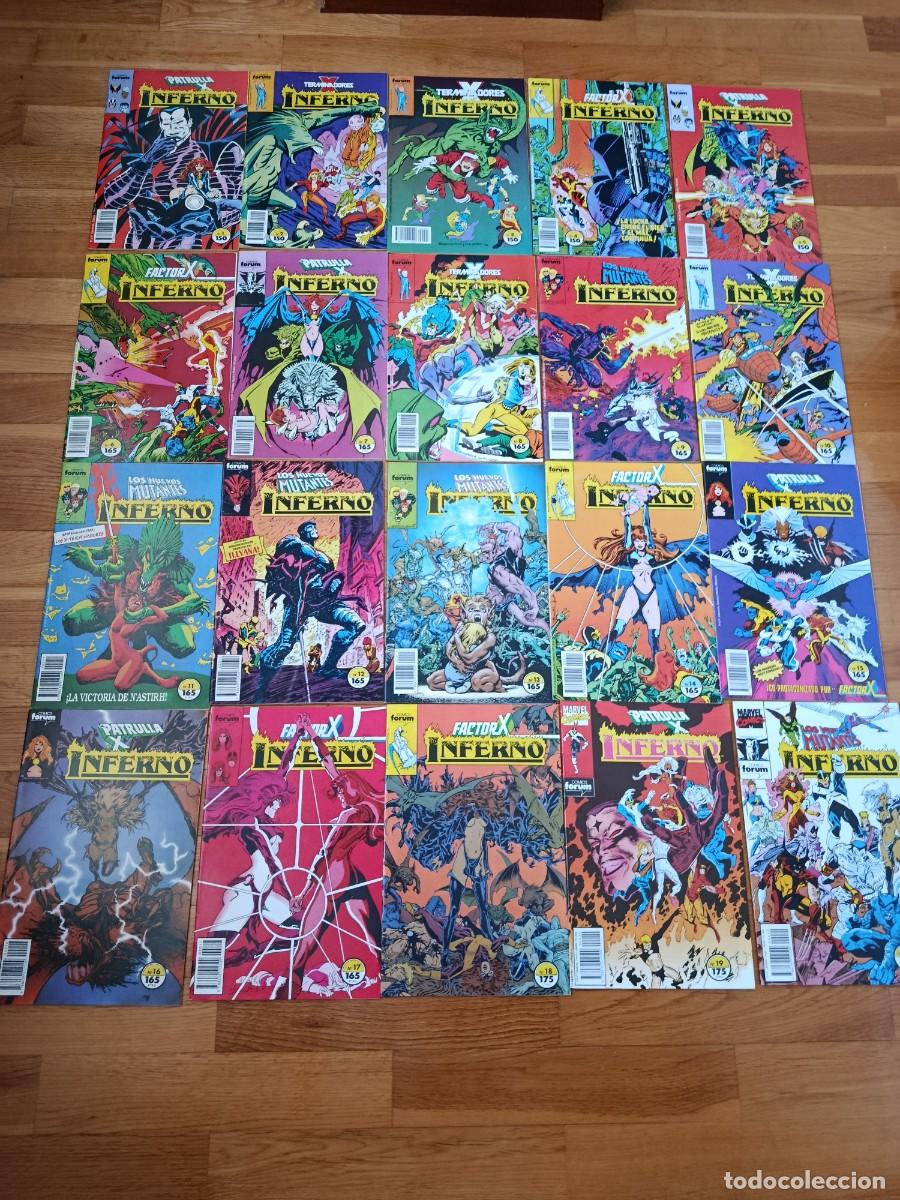 C&oacute;mics: INFERNO COLECCION COMPLETA X MEN PATRULLA X FACTOR X NUEVOS MUTANTES POWER PACK VENGADORES