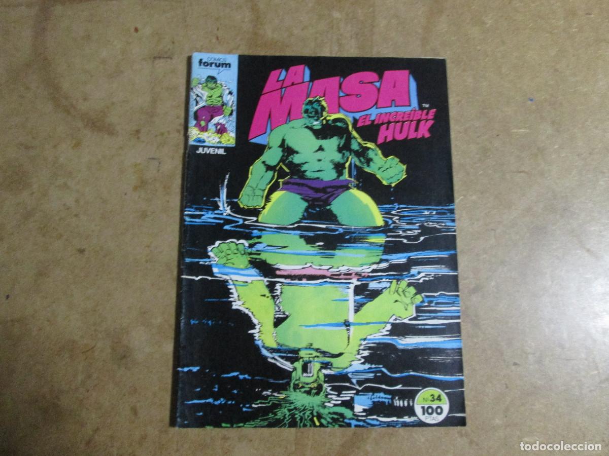 C&oacute;mics: La Masa/el incre&iacute;ble Hulk n&ordm; 34, ediciones forum - Foto 1
