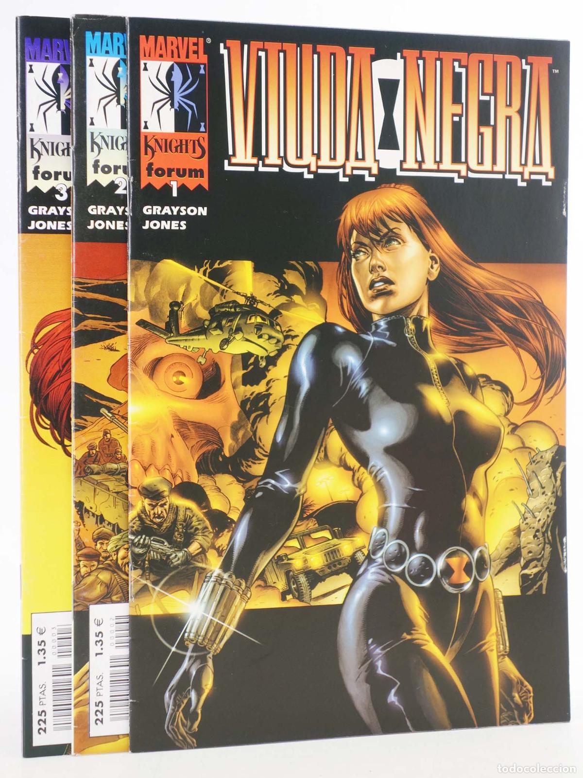 C&oacute;mics: VIUDA NEGRA VOL. 1. MARVEL KNIGHTS 1 A 3. COMPLETA. Forum, 2000