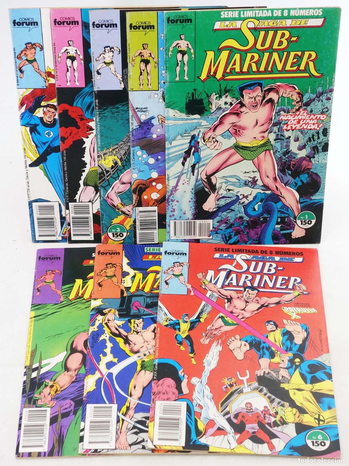 C&oacute;mics: LA SAGA DE SUBMARINER 1 A 8. COMPLETA. Forum, 1989