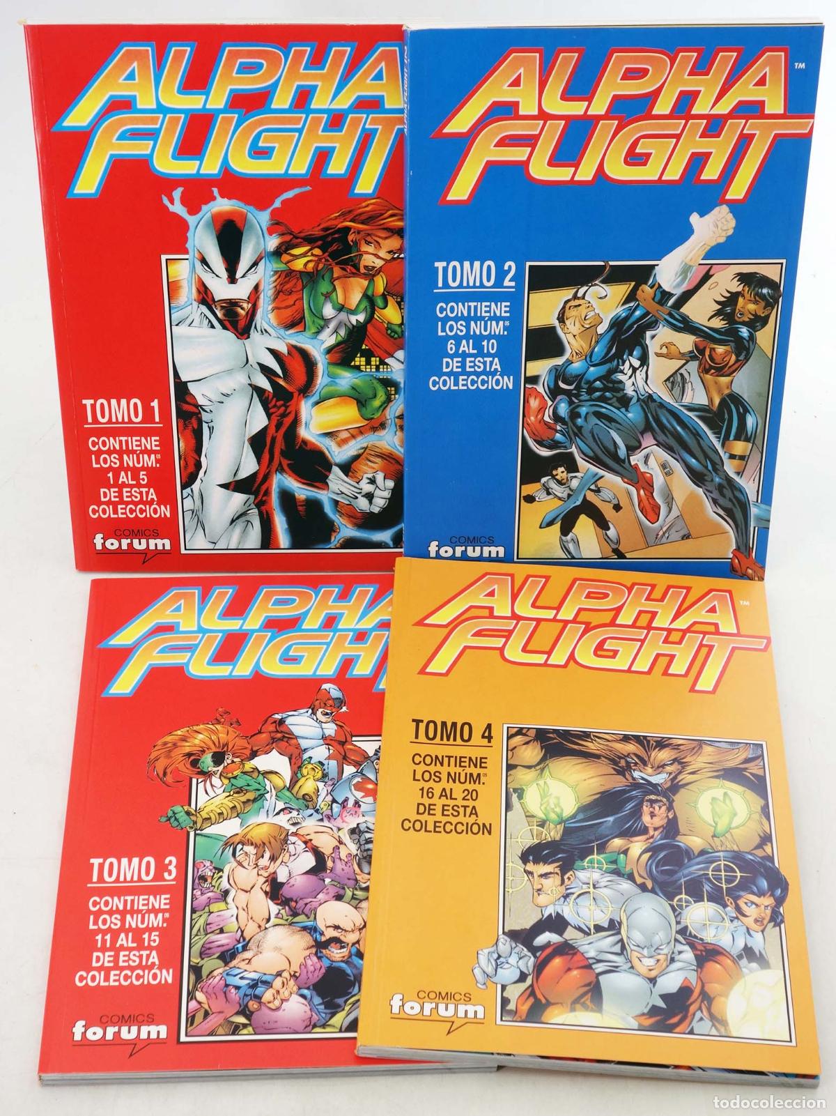 C&oacute;mics: ALPHA FLIGHT VOL. 2 1 A 20. COMPLETA EN 4 RETAPADOS. Forum, 1998
