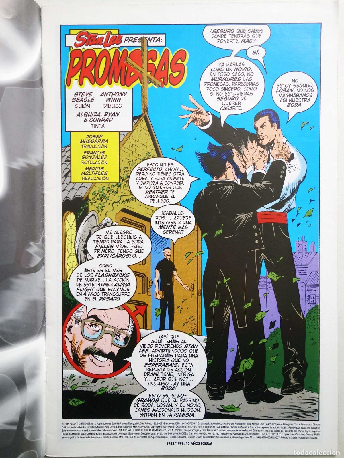 C&oacute;mics: ALPHA FLIGHT FLASHBACK (Steven T. Seagle/Anthony Winn) Forum, 1998 - Foto 3