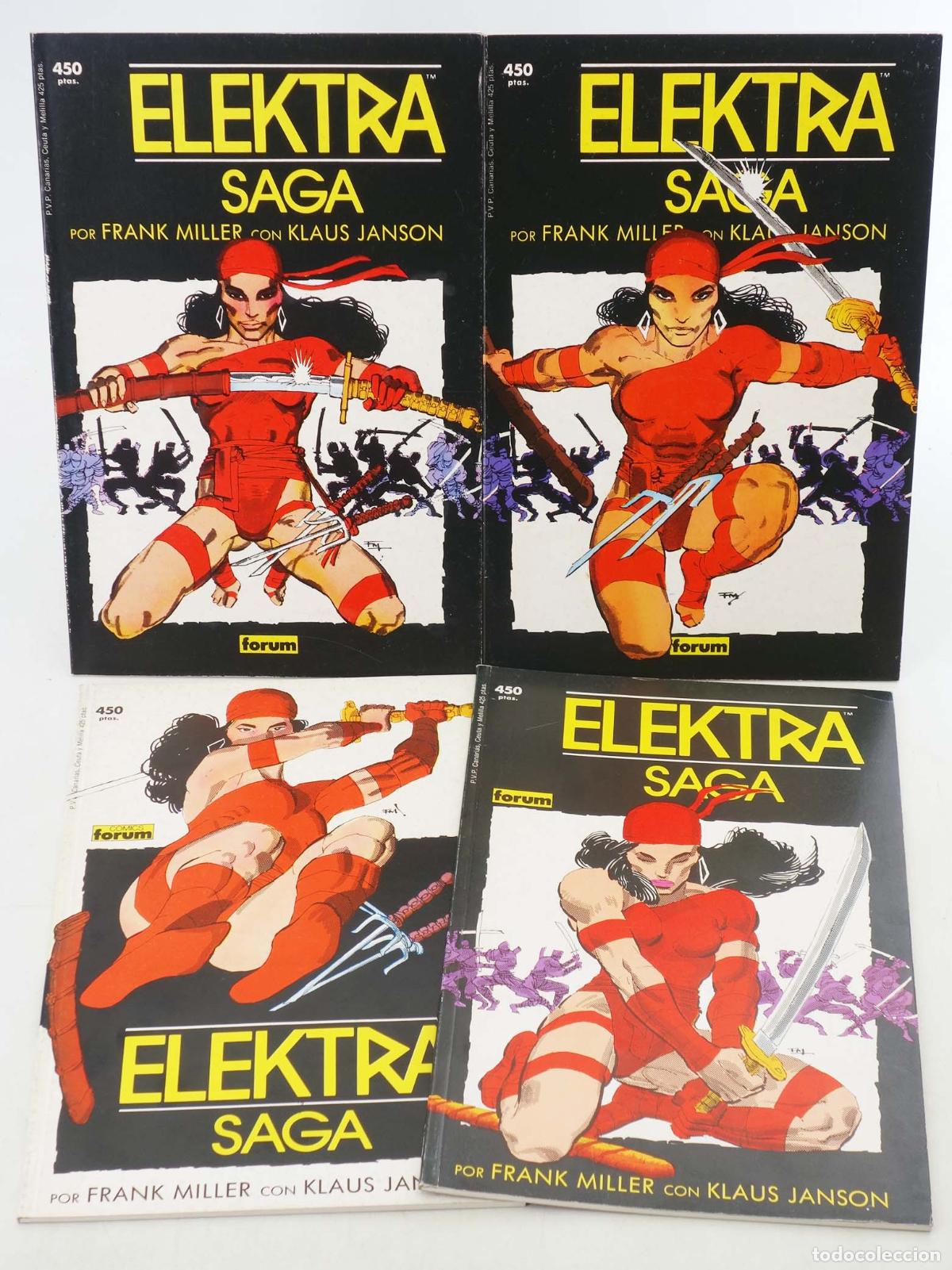 C&oacute;mics: COLECCI&Oacute;N PRESTIGIO 4,5,6,7. ELEKTRA SAGA 1 A 4 COMPLETA. Forum, 1989