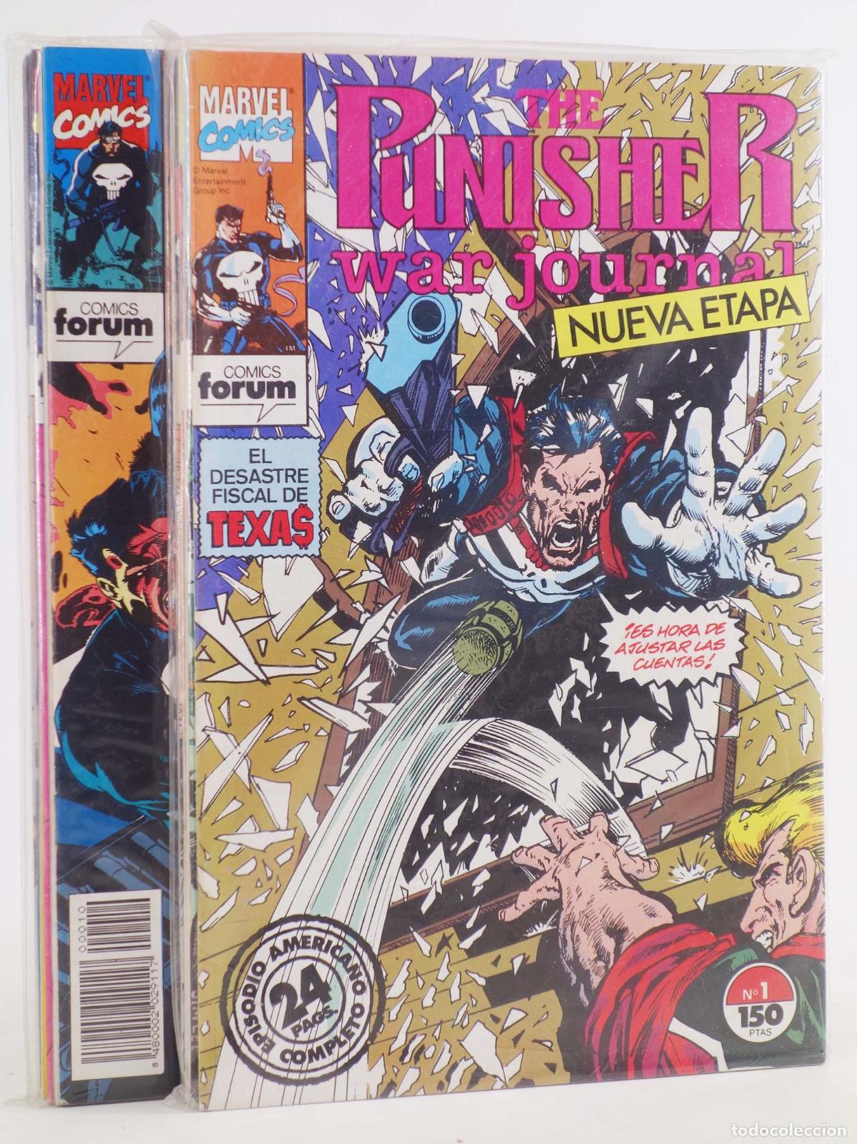 C&oacute;mics: THE PUNISHER WAR JOURNAL 1 A 19. COMPLETA. Forum, 1992