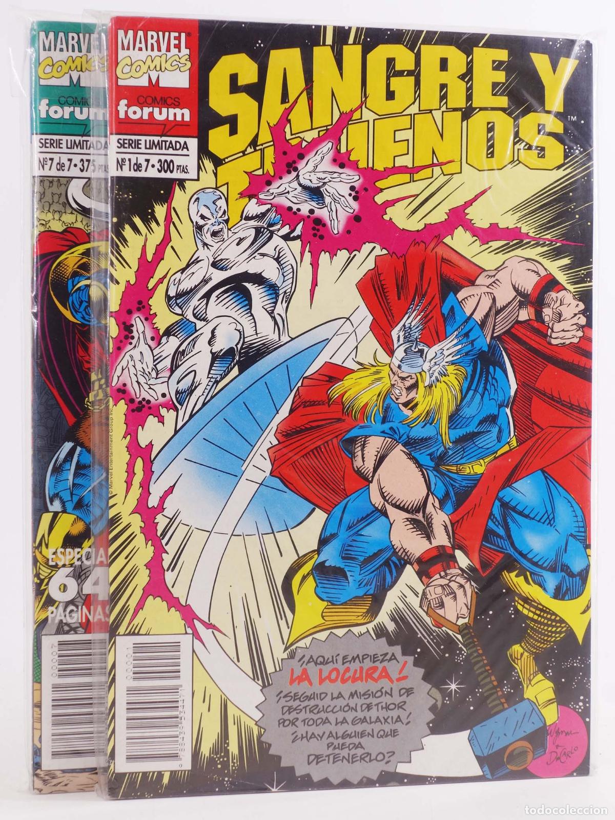 Comics : THOR SANGRE Y TRUENOS 1 A 7. COMPLETA. Forum, 1994