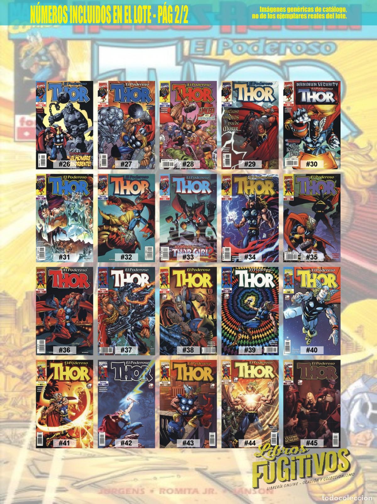 C&oacute;mics: THOR EL PODEROSO VOL. 3 1 A 45. COMPLETA. Forum, 1999 - Foto 4