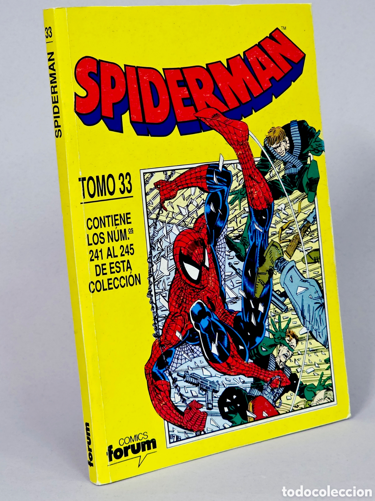 C&oacute;mics: C&Oacute;MIC SPIDERMAN 241 AL 245 RETAPADO TOMO 33 VOL.1 FORUM MARVEL (SPIDER-MAN) VOLUMEN CASI EXCELENTE