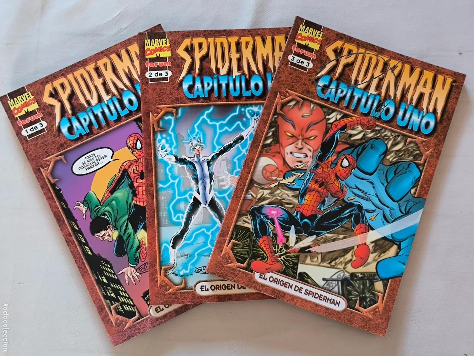 C&oacute;mics: SPIDERMAN: EL ORIGEN DE SPIDERMAN COMPLETA - TOMO 1, 2 Y 3 - MARVEL - FORUM (IC)