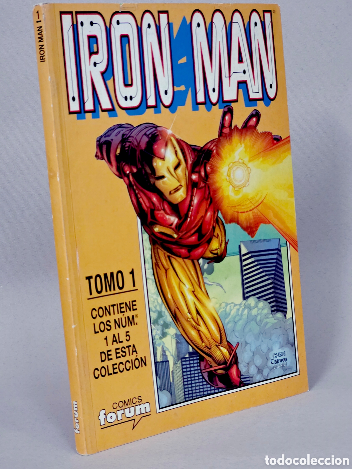 Comics: C&Oacute;MIC IRON MAN 1 AL 5 RETAPADO VOL.1 TOMO FORUM MARVEL VOLUMEN NORMAL/BUEN ESTADO