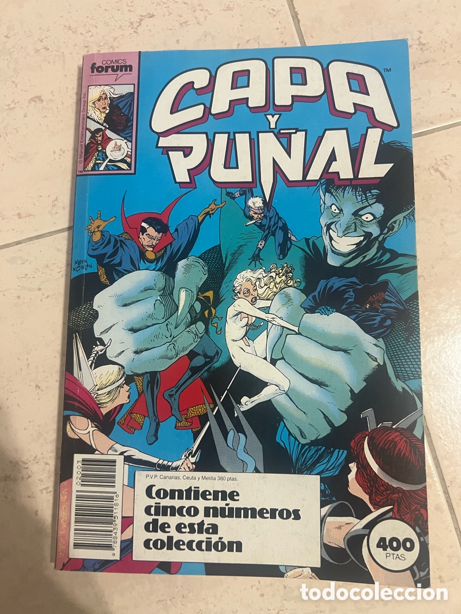 C&oacute;mics: Capa y Pu&ntilde;al &ndash; Retapado (5 n&uacute;meros - 11 a 15) &ndash; Comics Forum &ndash; Marvel &ndash; Buen estado