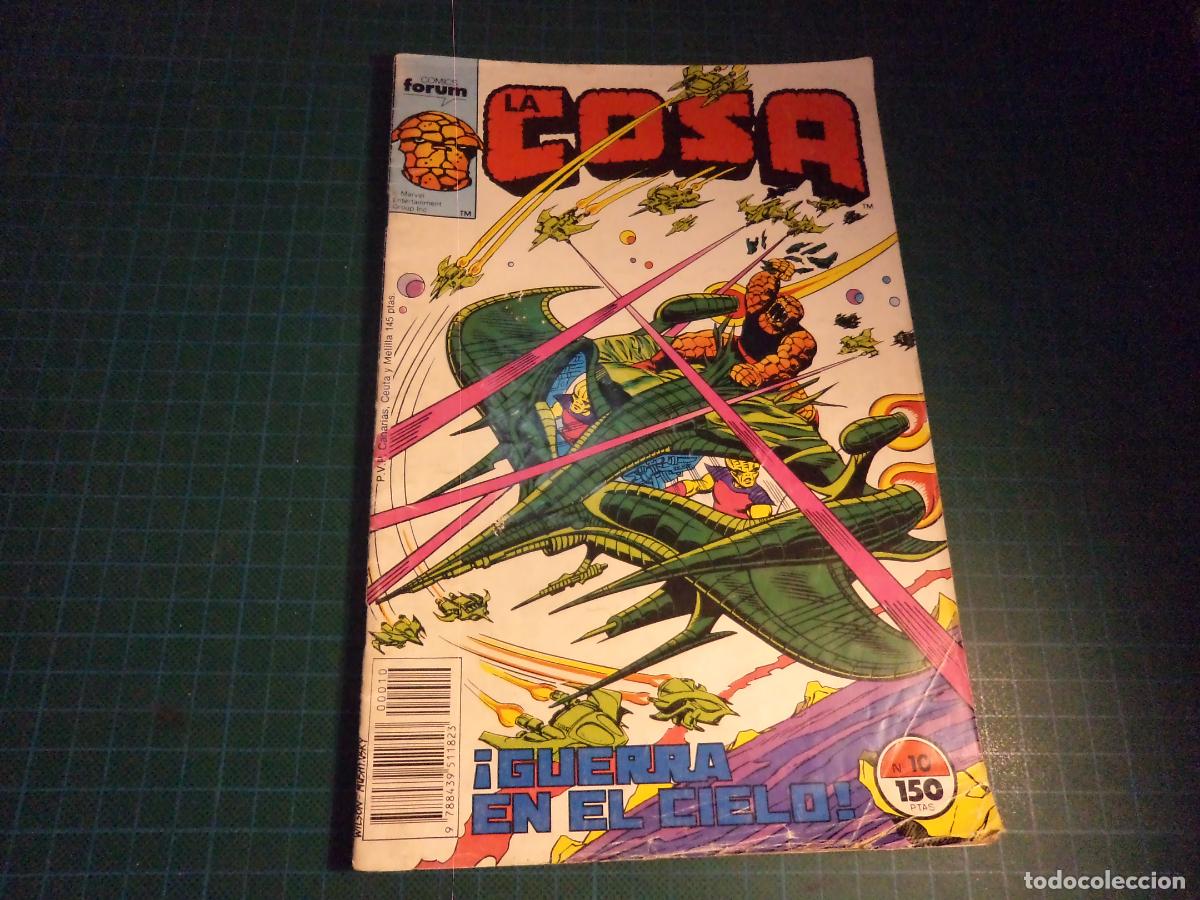 C&oacute;mics: La Cosa. N&ordm; 10. Forum. Con se&ntilde;ales de uso. (Ref. 11-B)