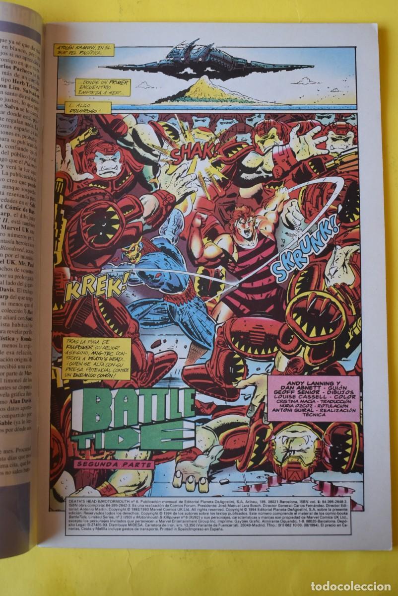 C&oacute;mics: Comic Forum. Marvel Comics. Deaths Head & Motormouth. N. &ordm; 6 - Foto 2