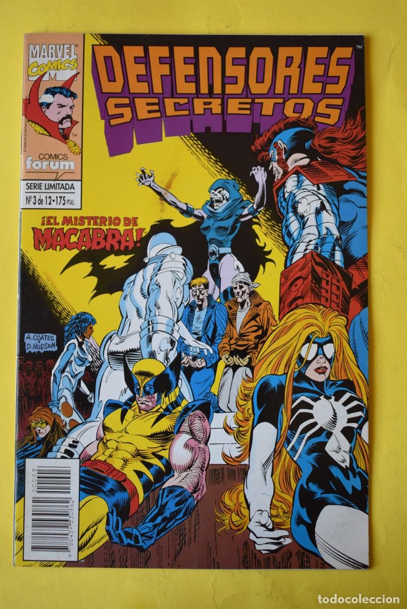 Comics: Comic Forum. Marvel Comics. Defensores Secretos. Serie Limitada. N. &ordm; 3 de 12