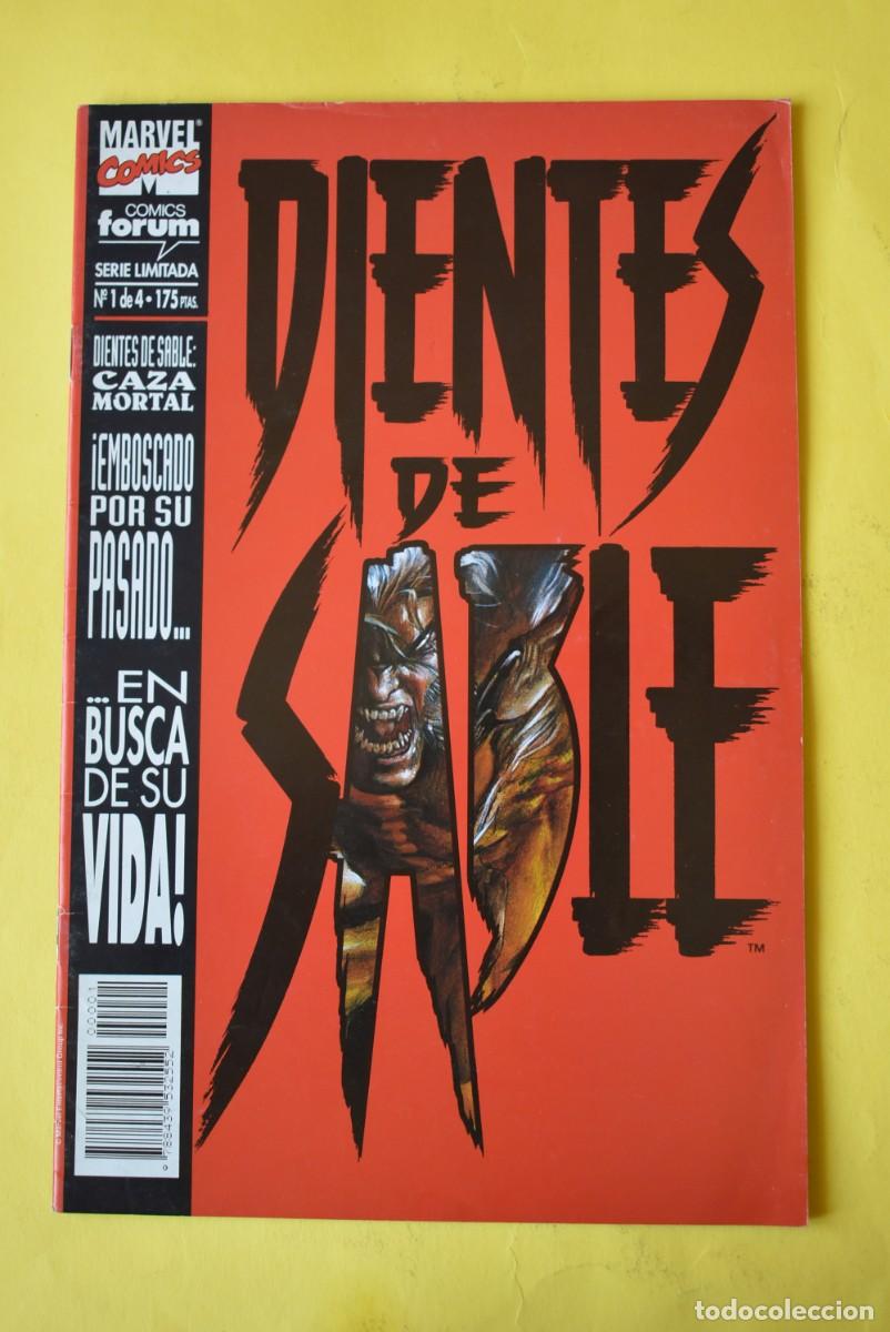 C&oacute;mics: Comic Forum. Marvel Comics. Dientes de Sable. Serie Limitada. N. &ordm; 1 de 4