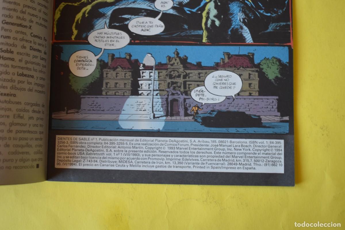 C&oacute;mics: Comic Forum. Marvel Comics. Dientes de Sable. Serie Limitada. N. &ordm; 1 de 4 - Foto 3