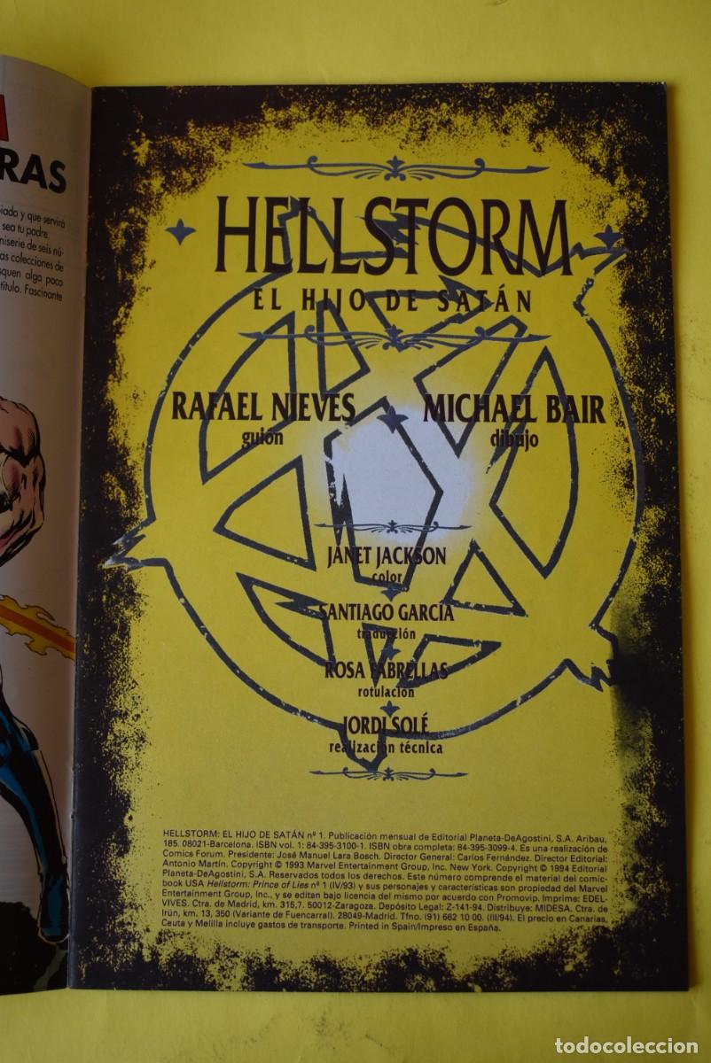 C&oacute;mics: Comic Forum. Marvel Comics. Hellstorm. El hijo de Sat&aacute;n. Serie Limitada. N. &ordm; 1 de 6 - Foto 2