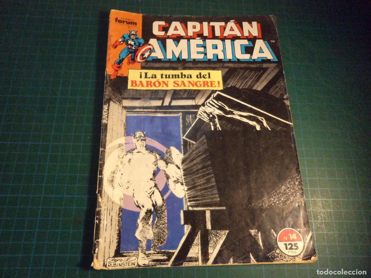 C&oacute;mics: Capitan America. N&ordm; 14. Forum. Con se&ntilde;ales de uso. (Ref. 11-B)