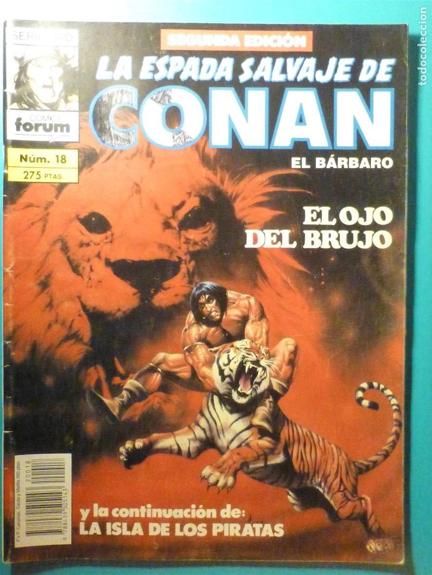 C&oacute;mics: Comic - La Espada Salvaje de Conan El B&aacute;rbaro - N&ordm; 18 - Segunda Edici&oacute;n - Comics Forum Oro