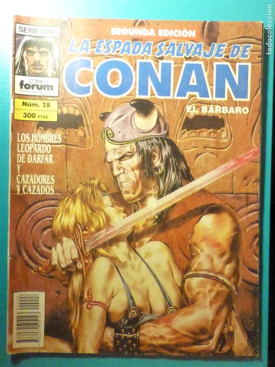C&oacute;mics: Comic - La Espada Salvaje de Conan El B&aacute;rbaro - N&ordm; 28 - Segunda Edici&oacute;n - Comics Forum Oro
