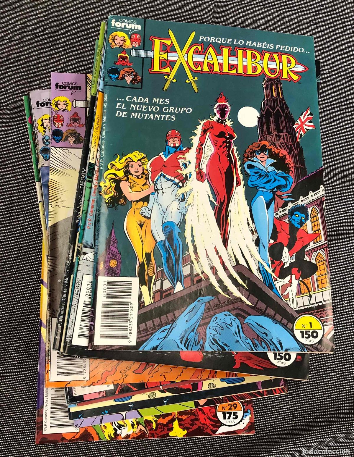 C&oacute;mics: EXCALIBUR N&ordm; 1 AL 17 Y N&ordm; 20 AL 29. FORUM PLANETA 1989