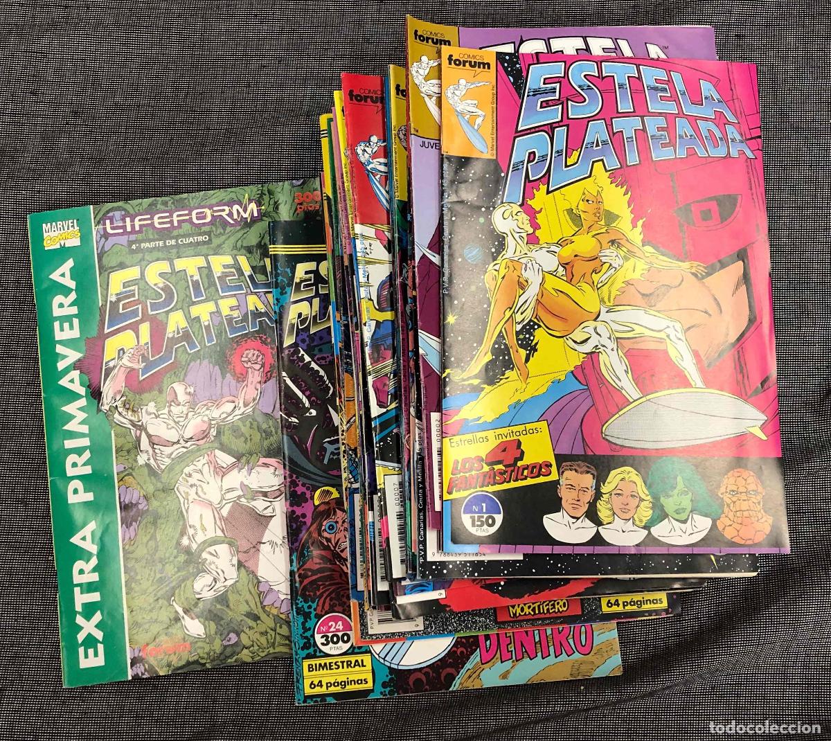 C&oacute;mics: ESTELA PLATEADA N&ordm; 1 AL 17, 19 AL 24 + EXTRA PRIMAVERA CON POSTER. FORUM PLANETA 1989