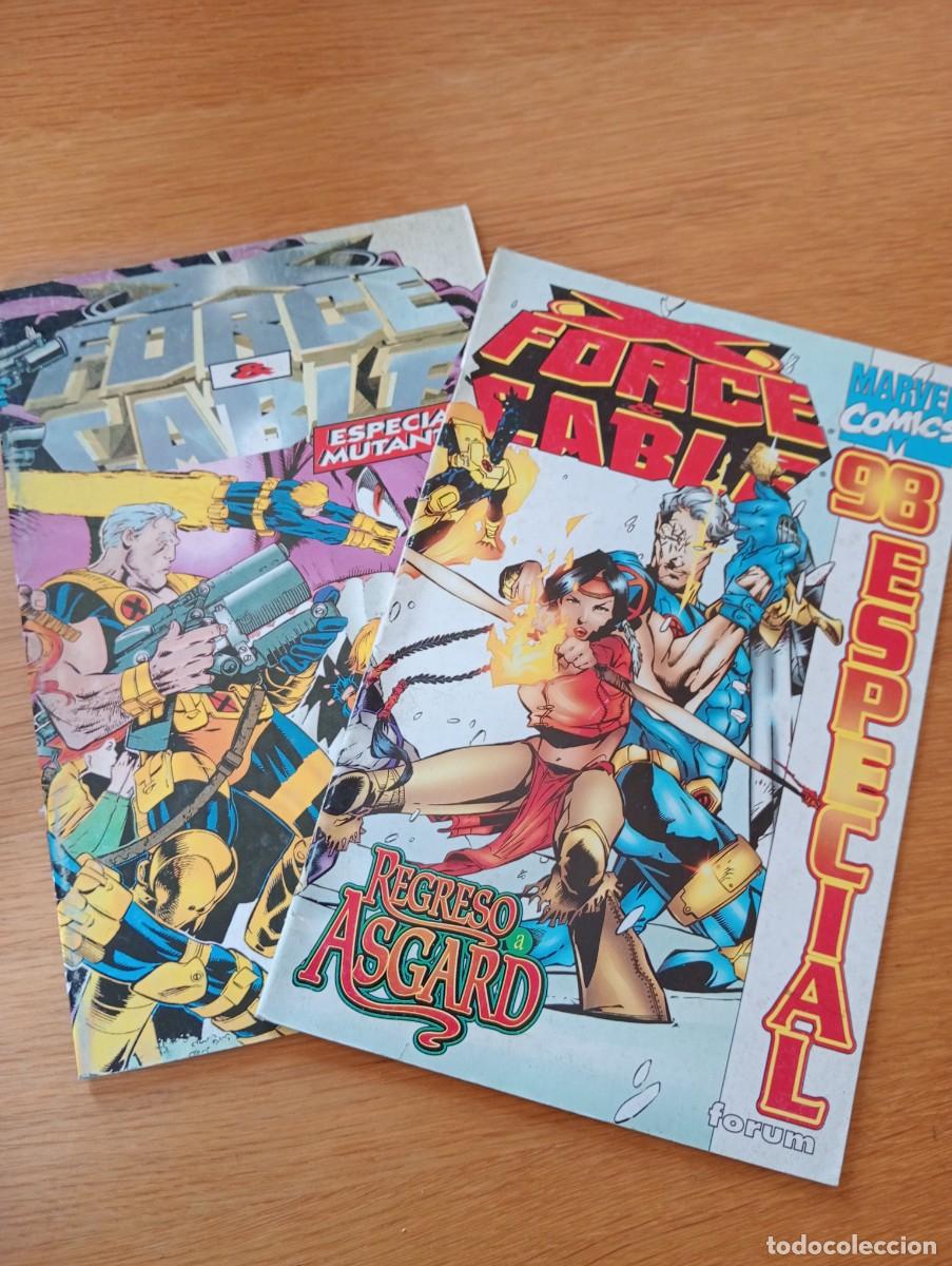 C&oacute;mics: LOTE CON LOS DOS N&Uacute;MEROS EXTRAORDINARIO DE X FORCE VOL. 2. GRAPA. FORUM. MARVEL. 1996 &ndash; 98.