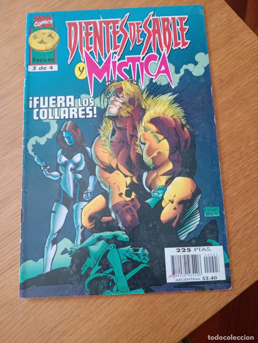 C&oacute;mics: DIENTES DE SABLE Y M&Iacute;STICA N.&ordm; 3 (DE 4). FUERA LOS COLLARES. GRAPA. FORUM. MARVEL. 1997.