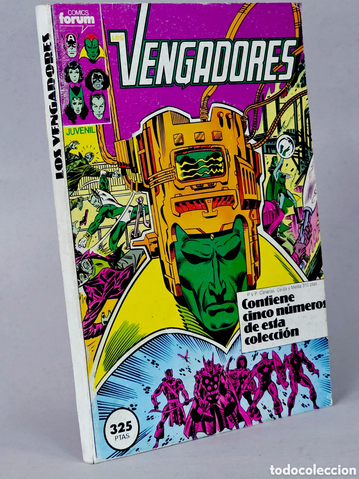 C&oacute;mics: C&Oacute;MIC LOS VENGADORES 46 AL 50 RETAPADO VOL.1 FORUM MARVEL VOLUMEN BUEN ESTADO