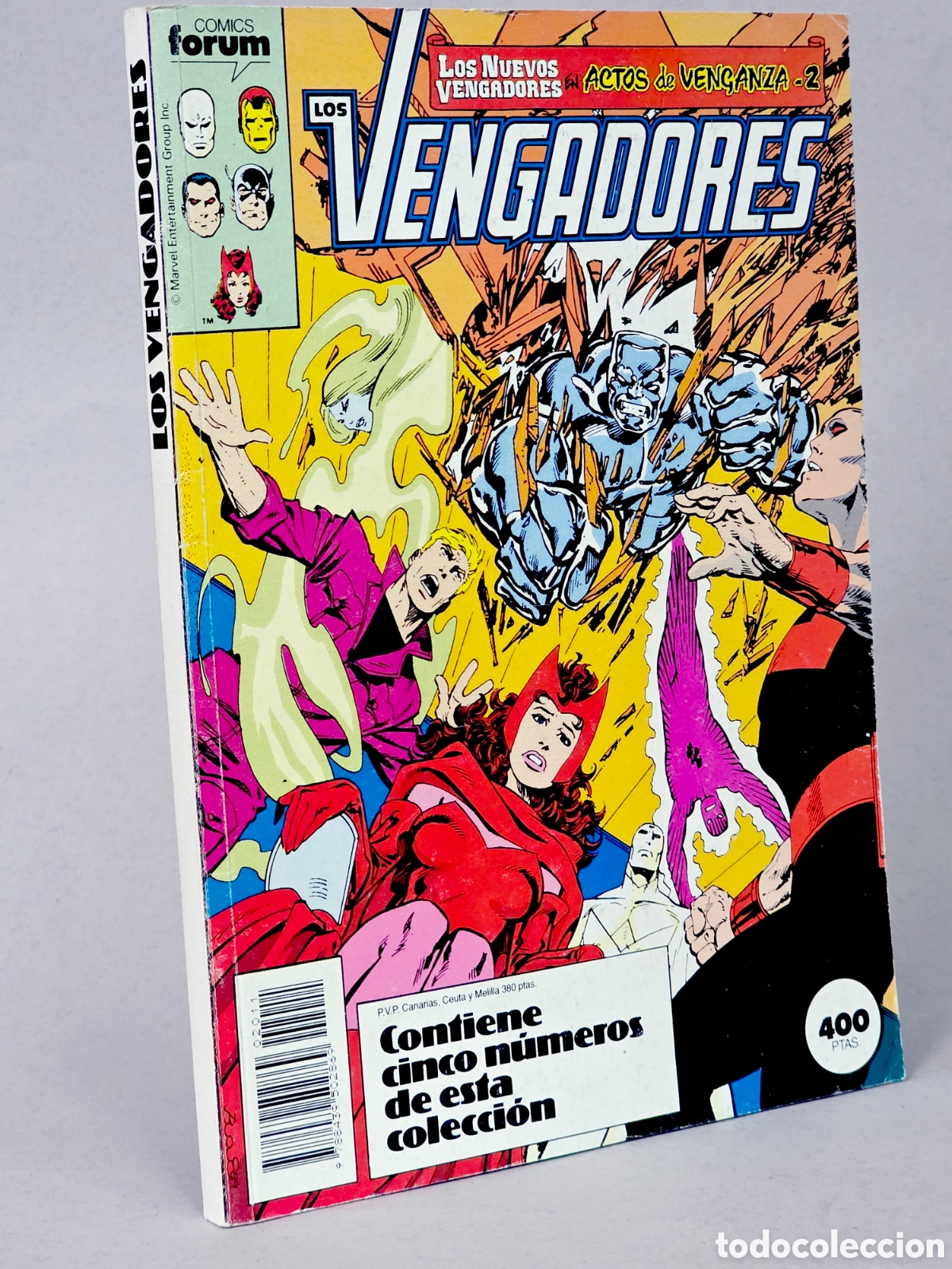 C&oacute;mics: C&Oacute;MIC LOS VENGADORES 91 AL 95 RETAPADO VOL.1 FORUM MARVEL VOLUMEN MUY BUEN ESTADO