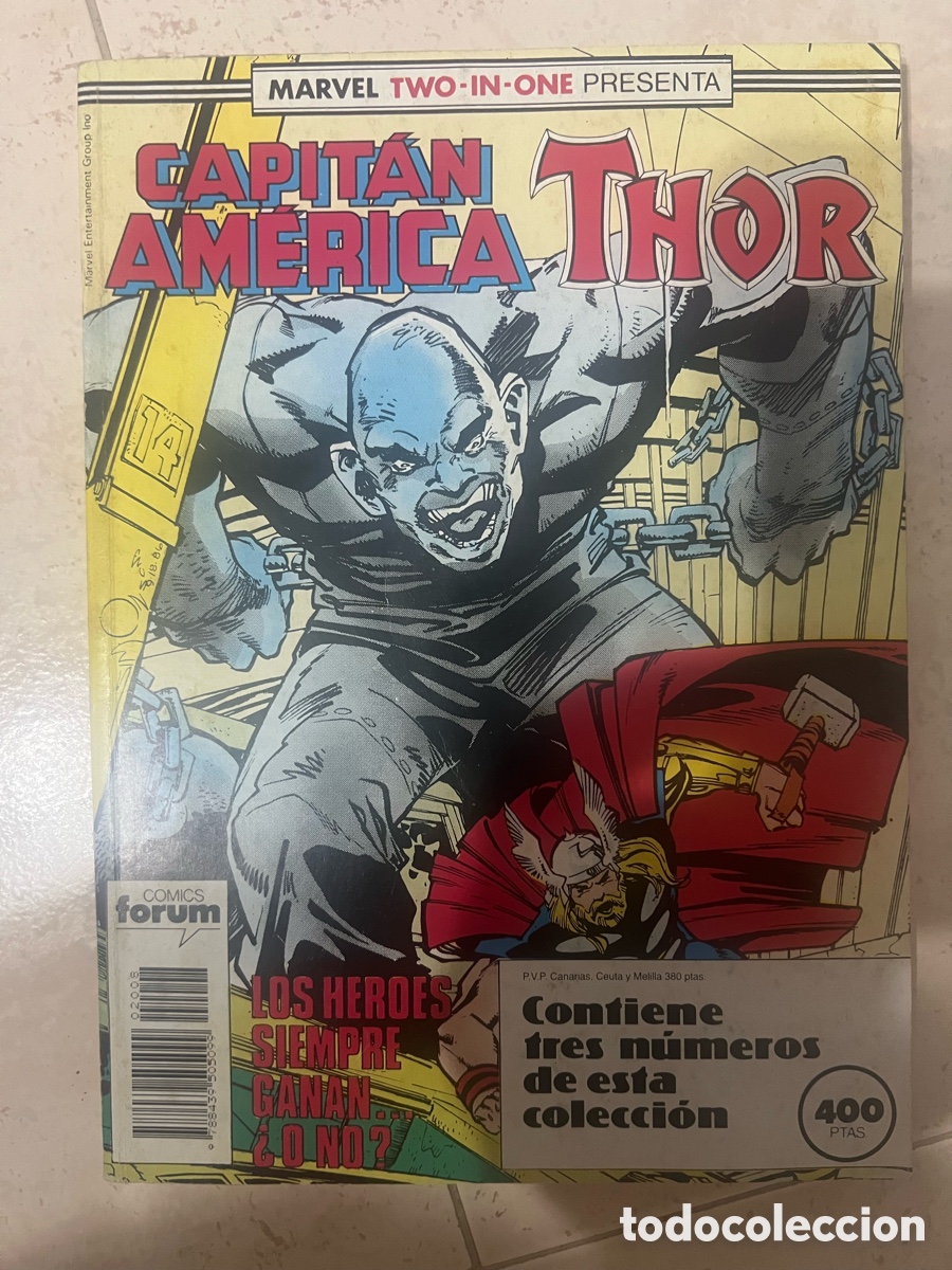 Comics: Marvel Two-In-One. Capit&aacute;n Am&eacute;rica y Thor &ndash; Retapado (3 n&uacute;meros) &ndash; Comics Forum &ndash; Buen estado