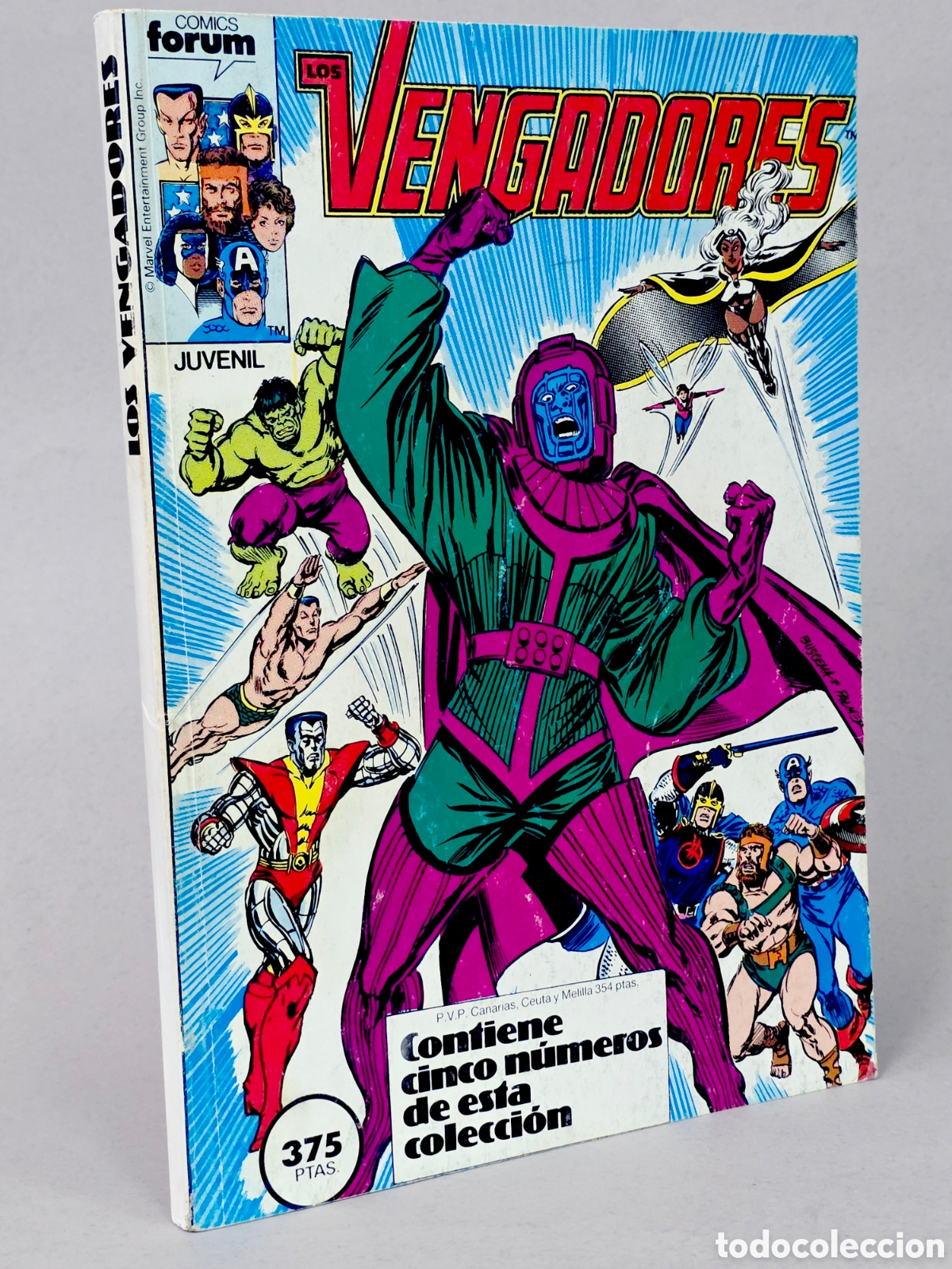 C&oacute;mics: C&Oacute;MIC LOS VENGADORES 61 AL 65 RETAPADO VOL.1 FORUM MARVEL VOLUMEN MUY BUEN ESTADO